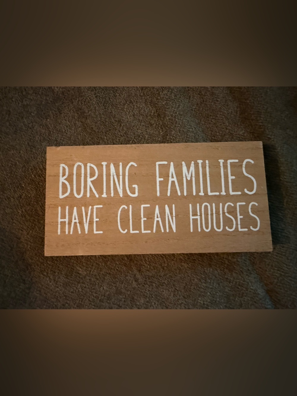 Hobby Lobby Brown Wood Sign with White Lettering